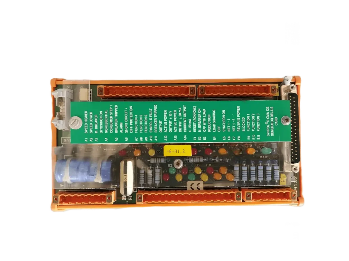 ABB SYNPOL D CMA 132 GENERATOR RELAY CARD 3DDE 300 412