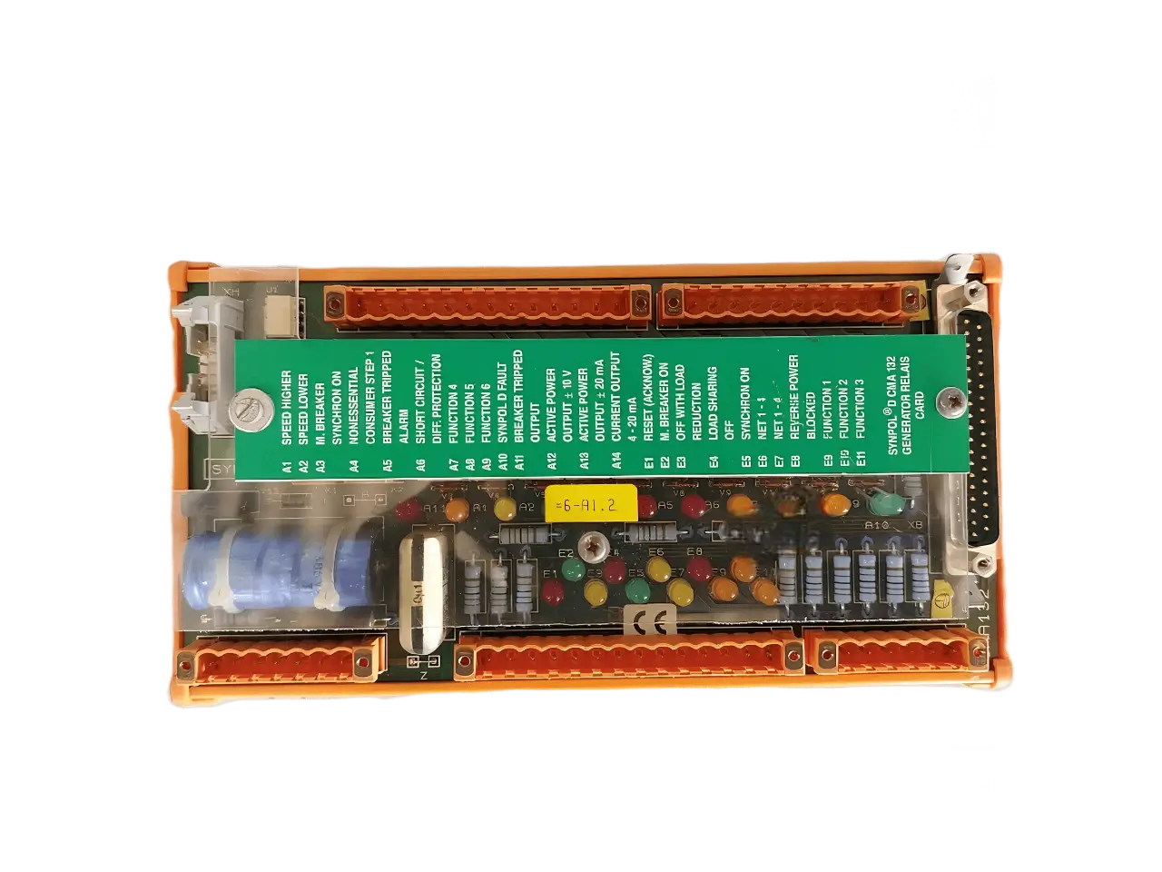 ABB SYNPOL D CMA 132 GENERATOR RELAY CARD 3DDE 300 412