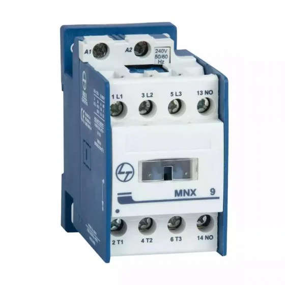 MNX Contactor 12A 3P 415V AC In Built 1NC AC-3 240V AC Coil