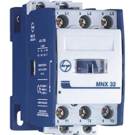 MNX Contactor 32A 3P 415V AC AC-3 220V AC Coil 50/60 Hz